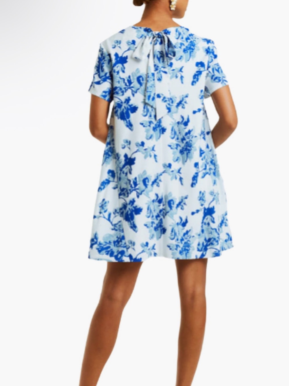 Mestiza NY Cecily Blue Floral Mini Dress - Shift Style - Picture 2 of 12